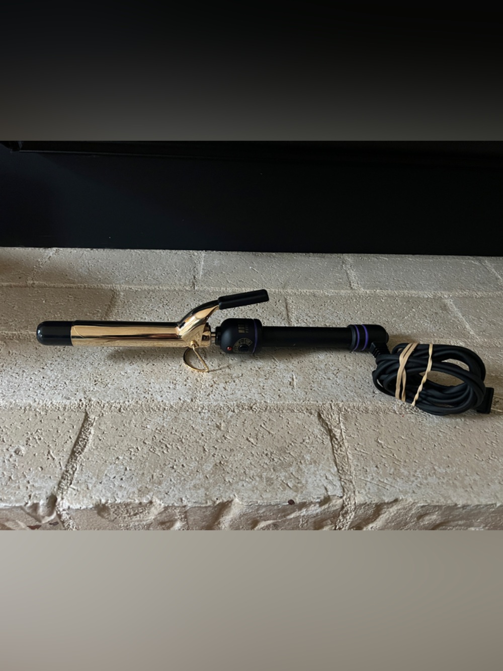 Gold and Black 1-inch Curling Iron Hair Wand